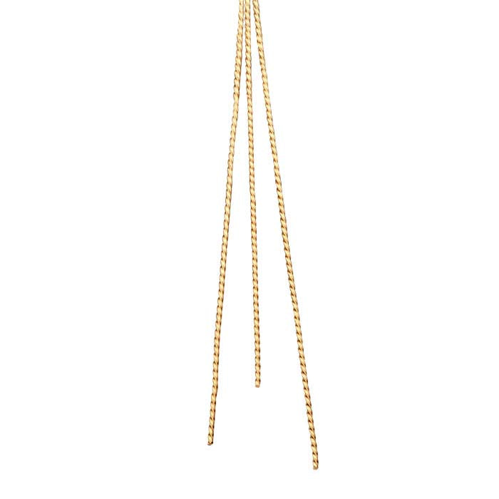 14/20 позолоченная квадратная скрученная проволока, 0,81 мм, полутвердая