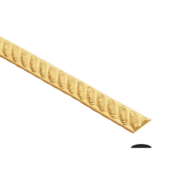 Drut wzorzysty z żółtego złota 14/20, miękki jak wosk