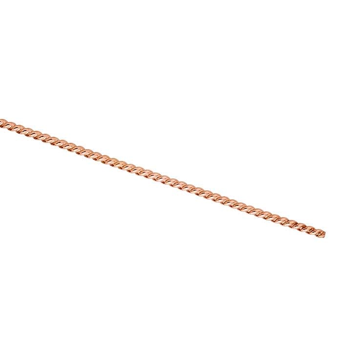 14/20 Rose Gold-Filled Round Twist-Pattern Wire, 2.59mm, Dead-Soft