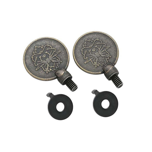 Replacement Brass Coin Thumbscrew Set for GreenLion Saw Frame