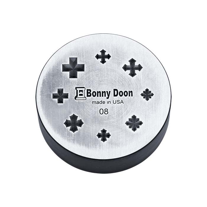 Bonny Doon Mini Coining Die Shot Plate, Graduated #8 (Crosses