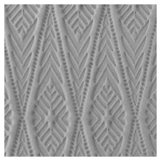 Azulejo de Textura para Argila Metálica, Tapete Boémio