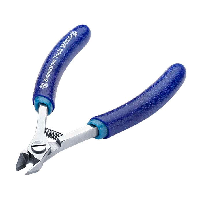 Swanstrom M403C Carbide Tapered Fine-Tip Flush Cutters