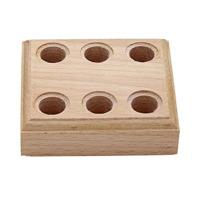 Massief houten tanghouder voor 3 paar