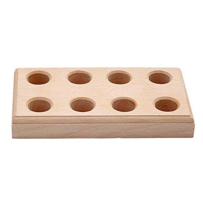 Massief Houten Grote Tanghouder voor 4 Paar