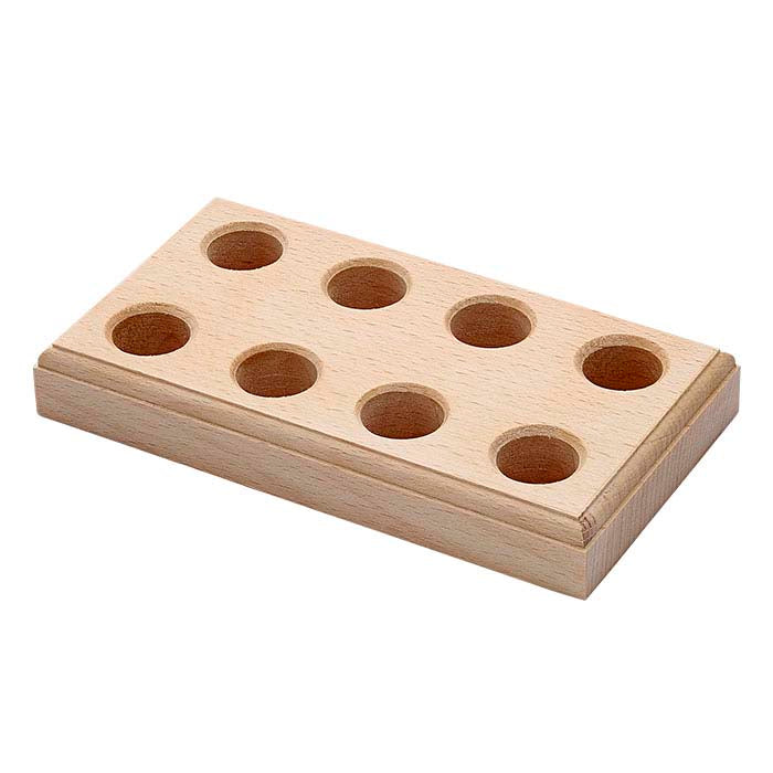 Massief Houten Grote Tanghouder voor 4 Paar