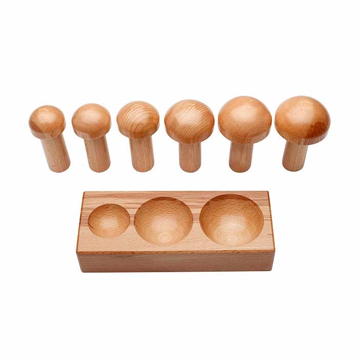 Set per Formare Blocchi di Legno e Funghi