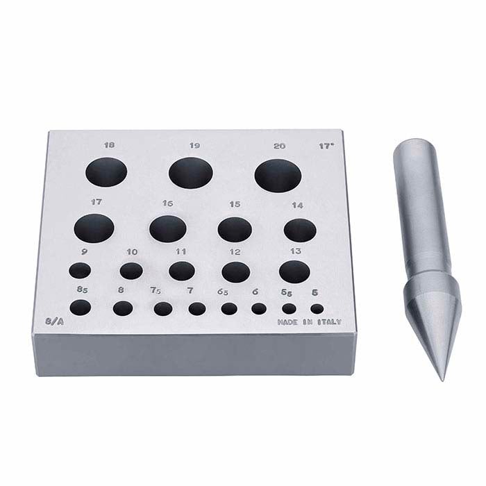 パンチ付きベゼル成形ブロック ラウンド