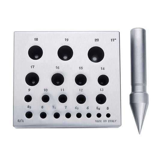 Lünettenformblock mit Locher rund