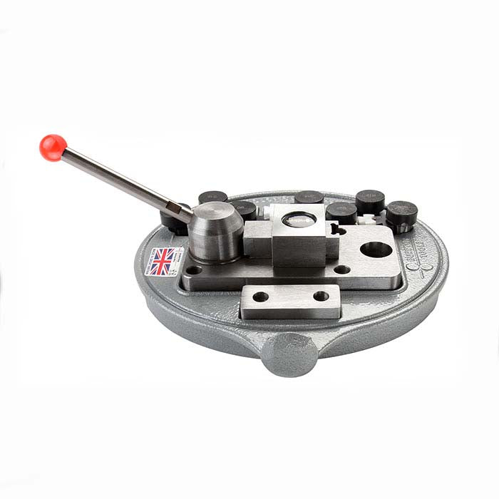 Dobladora de anillos y culatas Durston con pares de matrices, 11 piezas