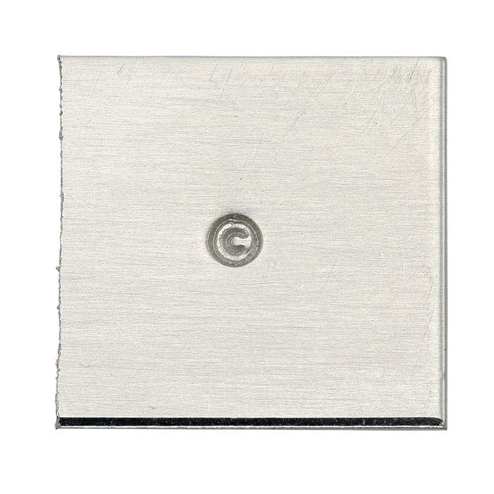 Tool Steel Copyright Stamp, Straight Shank, Character