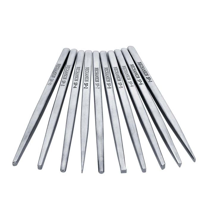 Nechamkin Lille Mønster Prægning Værktøjssæt, Sæt med 10