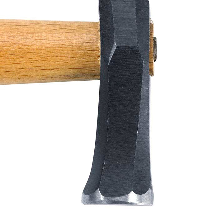 مطرقة صانع الذهب الفرنسية المطروقة، رأس مسطح/مخدد، 0.11 كجم.