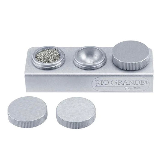 Aluminum Triple-Cup Solder and Findings Holder