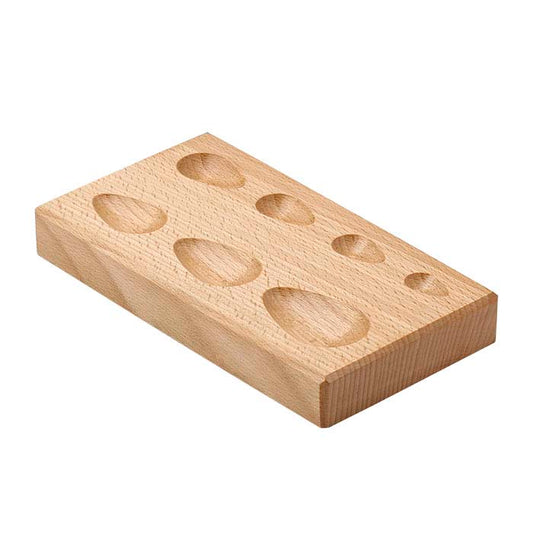 Wood Dapping Block Pear-Shape