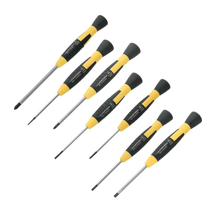 Lindstrom ESD Safe Precision Screwdriver Set, Seven Piece