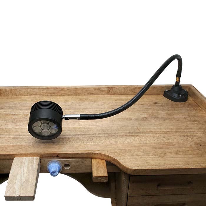 Lámpara de banco con abrazadera Dazor® EcoFlex II de 7 LED