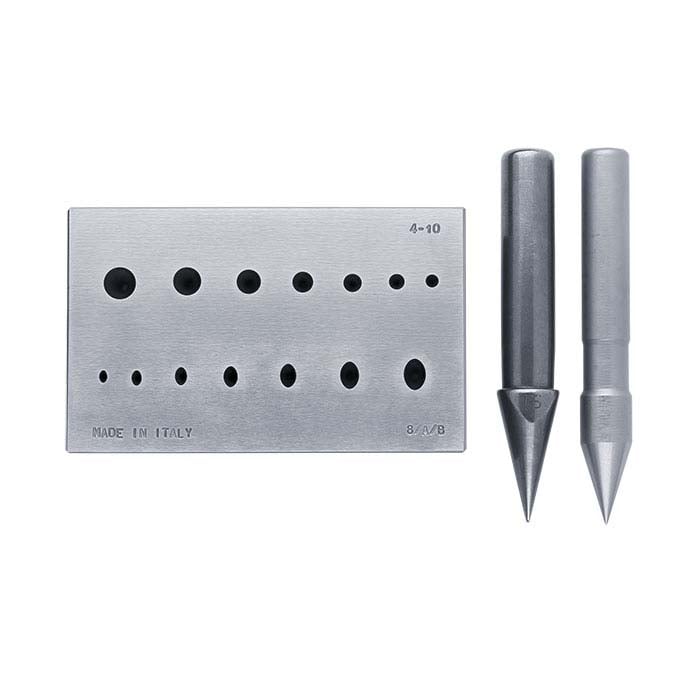 Rund/Oval infattningsformningsblock med stansar