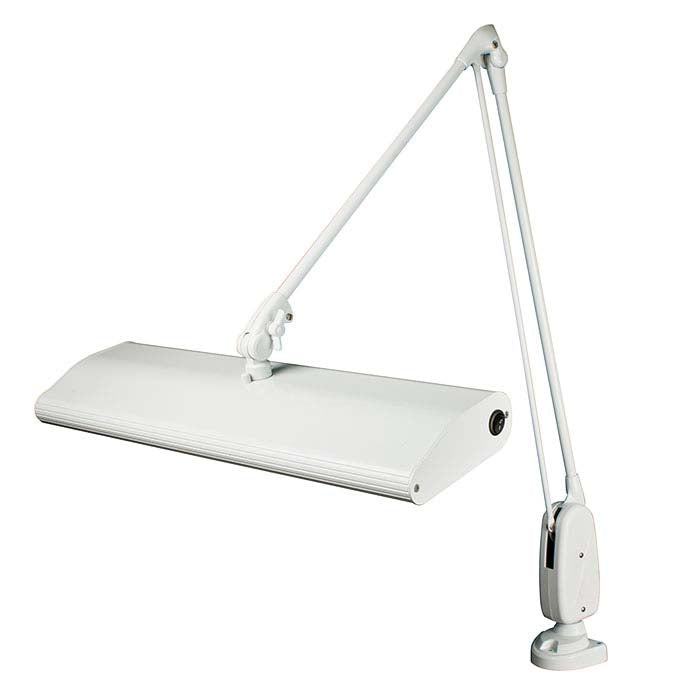 Dazor® Tre-glödlampors lysrörslampa, vit