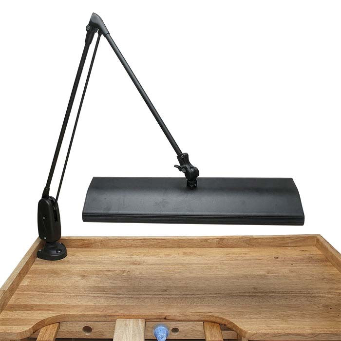 Dazor® Three-Bulb Fluorescent Lamp, Black