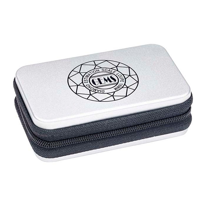 Lente d'ingrandimento tripla 10X con scala di stima del diamante