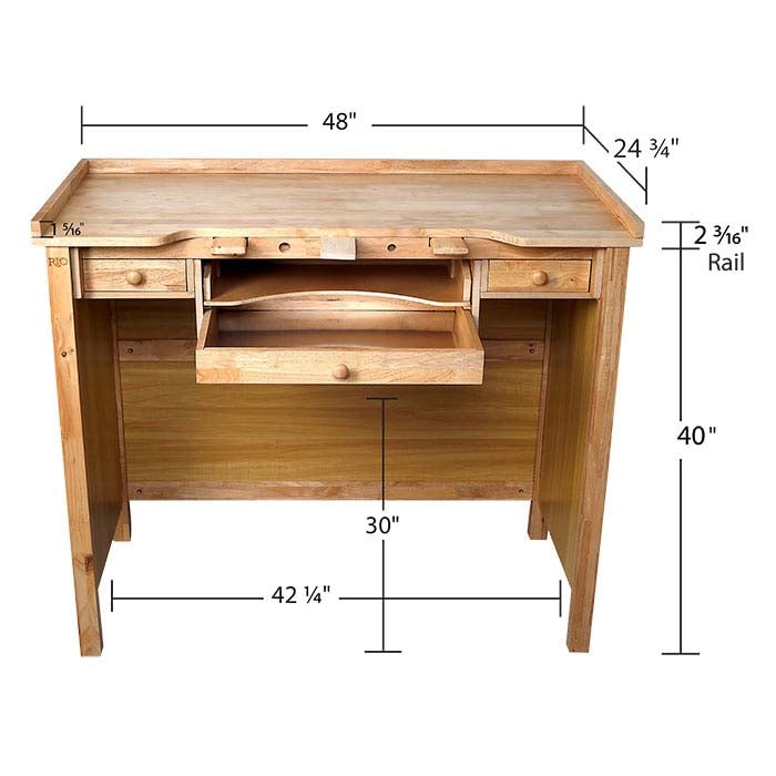 Rio Grande Jeweler's Three-Drawer Workbench