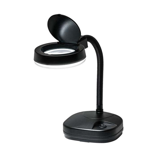 5X आवर्धक दीपक गूसनेक और आधार के साथ