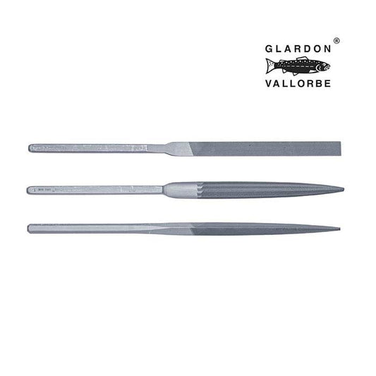 Glardon Vallorbe® Precision Habilis Hand File Set, Swiss Cut #1, Set of 3