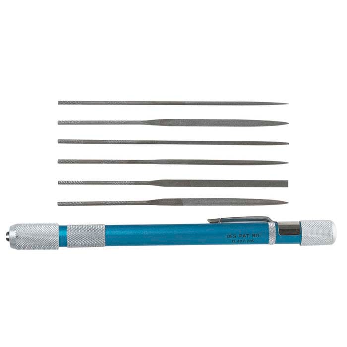 Set di lime a ago tascabili, taglio n. 2, set da 6