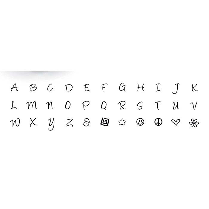 ImpressArt® Design Stamp Set, Uppercase Bridgette Alphabet, Characters
