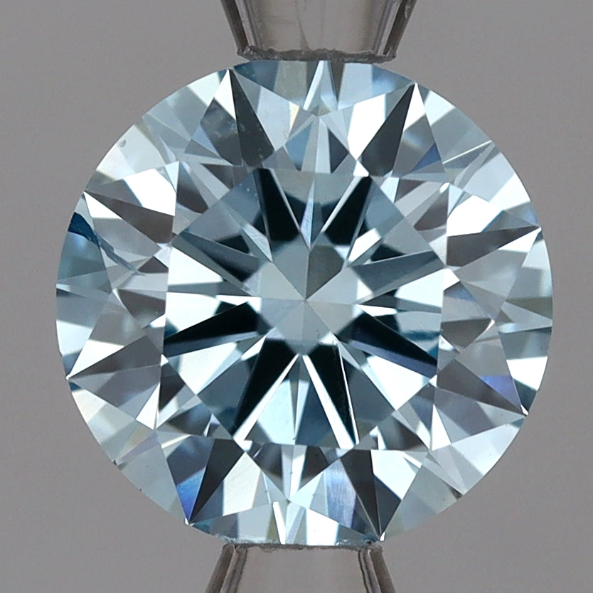 Лабораторно выращенный бриллиант 1,33 карат, круглый, синий, SI2