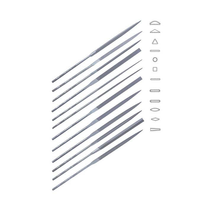 Friedrich Dick Needle File Sets, Set of 12