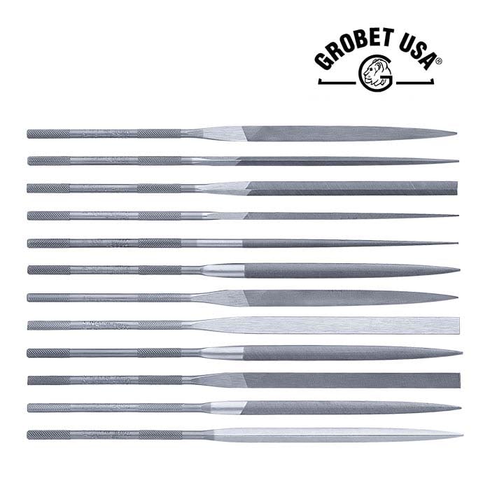 Grobet® Swiss Pattern Needle Files, Cut #4, Set of 12 – Amadesa