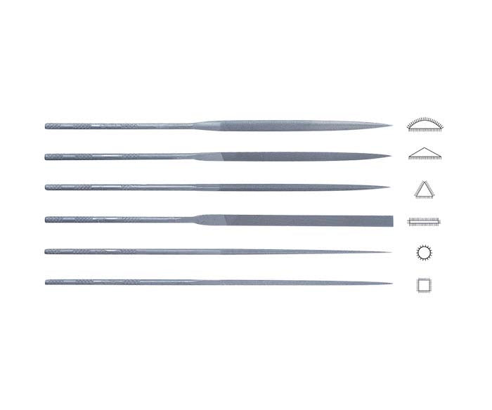Friedrich Dick Needle File Set, Set of 6