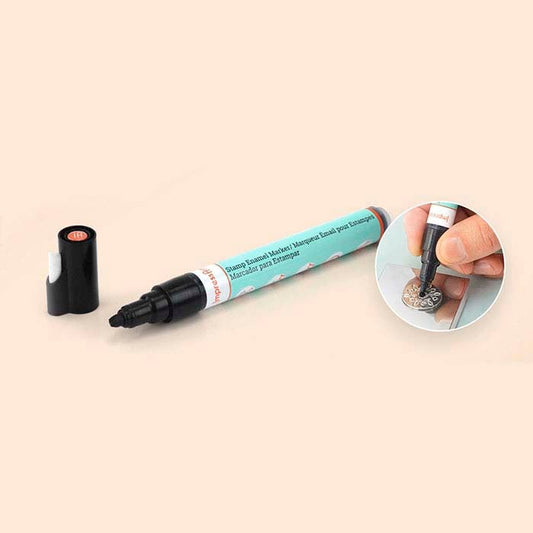 ImpressArt® טוש אמייל לעיצוב חותמות שחור