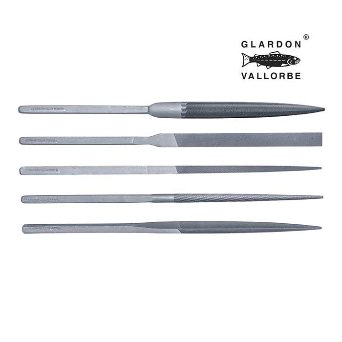 Набор ручных напильников Glardon Vallorbe® Precision Habilis, Swiss Cut №1, набор из 5 штук