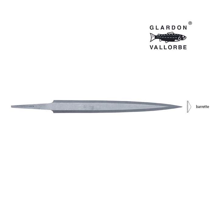 Glardon Vallorbe® Precision Barrette Hand File, Swiss Cut #2
