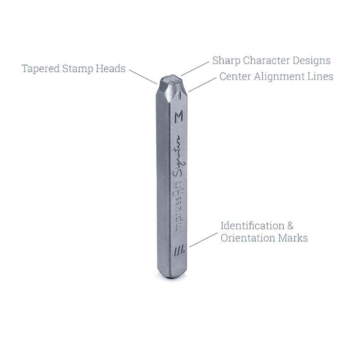 ImpressArt® Design Stamp Set, Uppercase Amethyst Alphabet, Characters