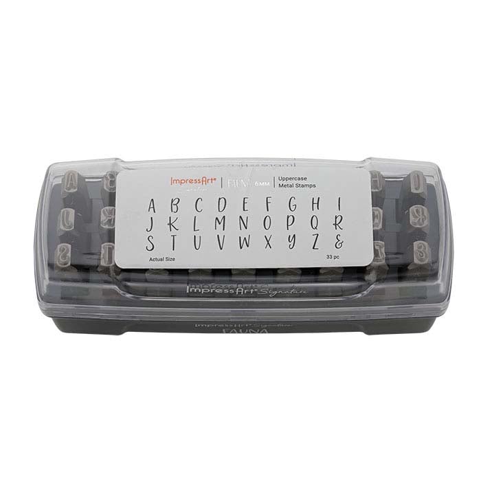 ImpressArt® Design Stamp Set, Uppercase Fauna Alphabet, Characters