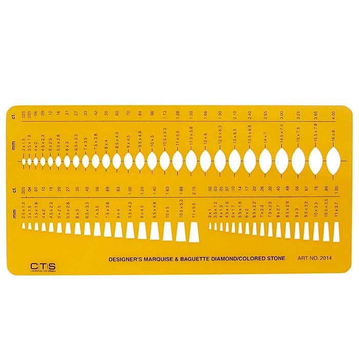 Smyckesdesignmall #2014 för Marquise- och Baguetteformer