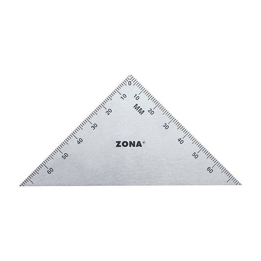 Zona Stainless Steel Triangle Ruler, 76.2 mm