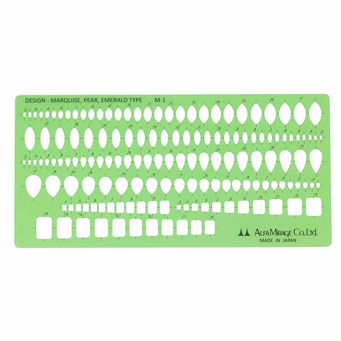 마퀴즈, 페어 및 에메랄드 컷 스톤용 주얼리 디자인 템플릿