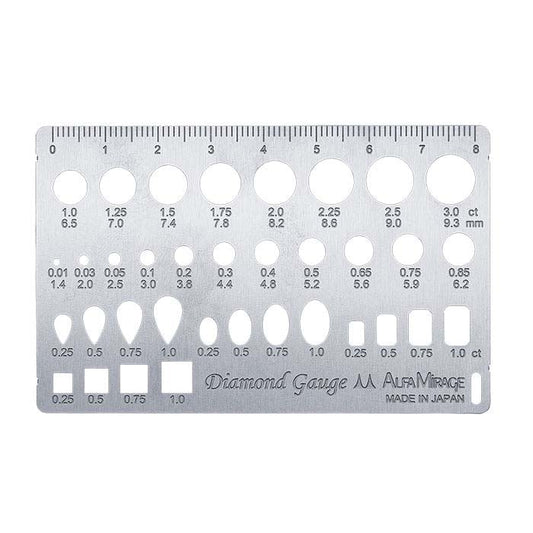 Tarjeta de calibre de diamante