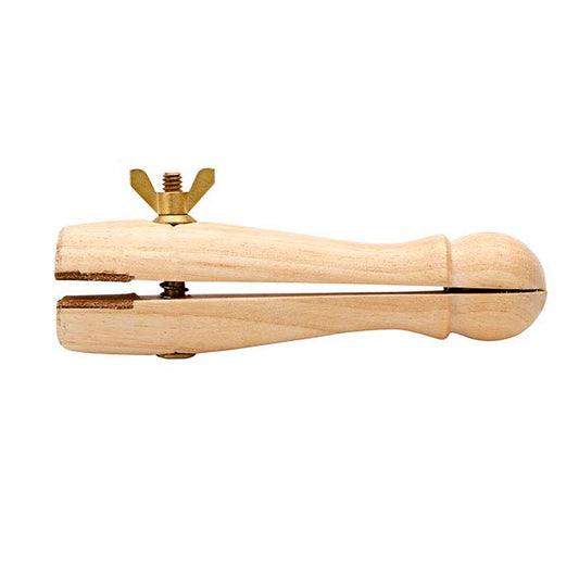 Wood Ring Clamp with Leather-Lined Jaws