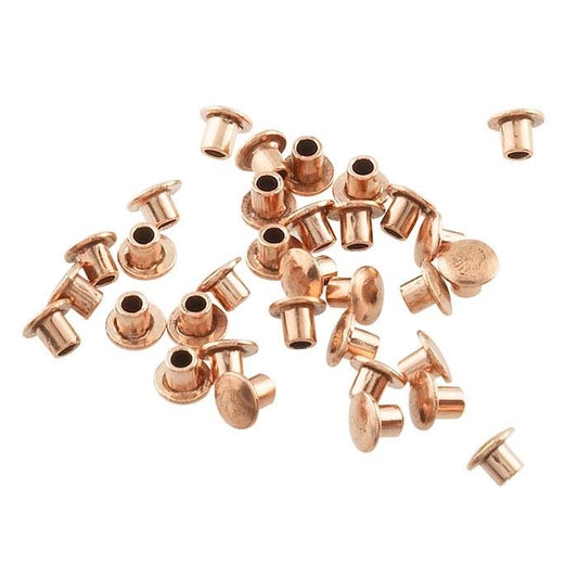 Copper 1/16"-Long Rivet for 1.59mm Crafted Findings Riveting Tool