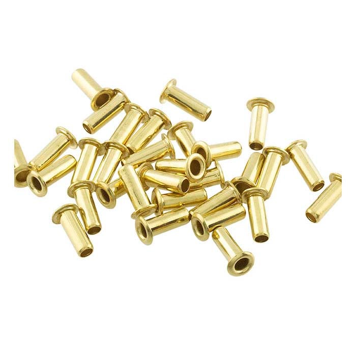 Occhiello in ottone lungo 1/4" per utensile di rivettatura Crafted Findings da 2,38 mm