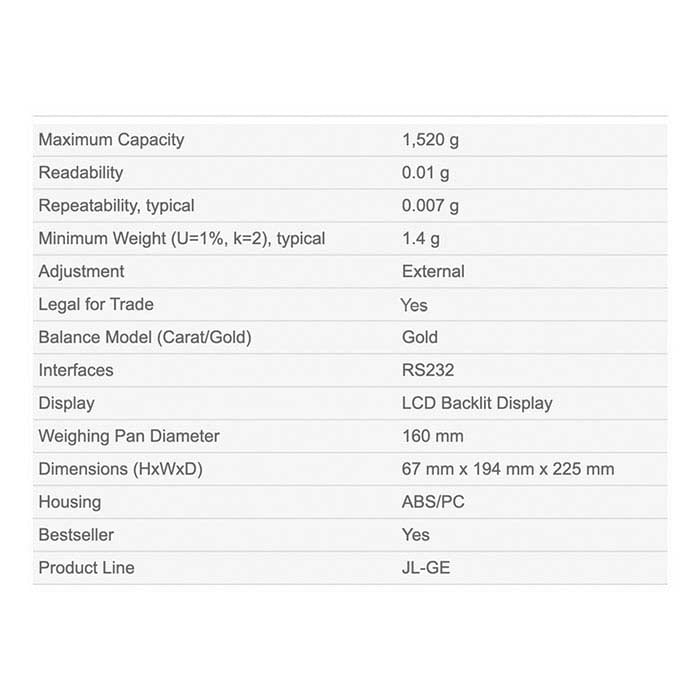 ميزان ميتلر توليدو JL 1502GE/A الذهبي، معتمد للتجارة القانونية