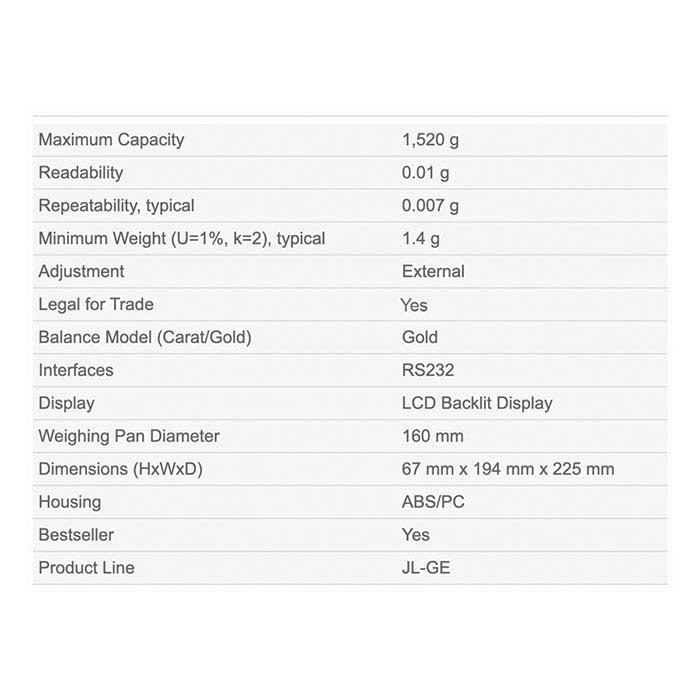 ميزان ميتلر توليدو JL 1502GE/A الذهبي، معتمد للتجارة القانونية