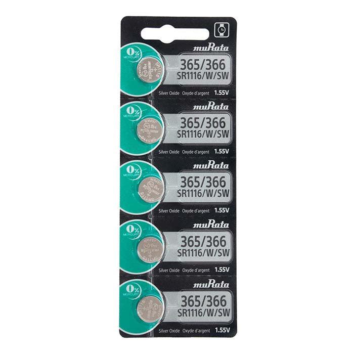 Murata sølvoxid ur-batteri, 365/366-SR1116W