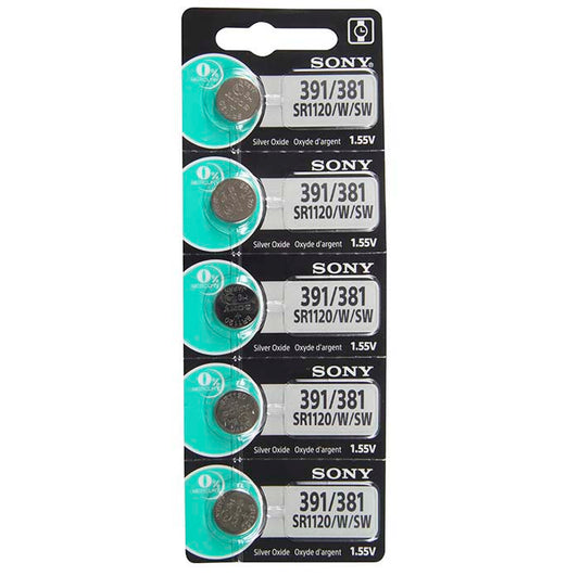 Murata Sølvoxid Ur-batteri, 391/381-SR1120/W/SW